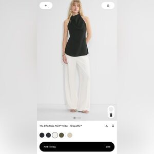 Aritzia Effortless Pant Wider Crepette in Light Birch